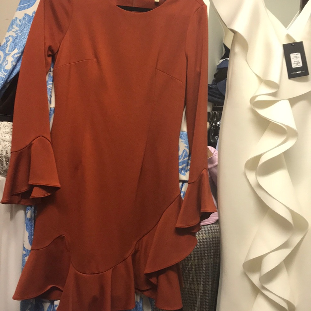 Burnt orange dress
